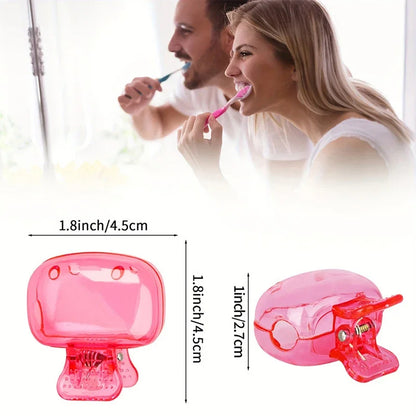 Travel Toothbrush Head Covers Toothbrush Protector Cap Clip Case