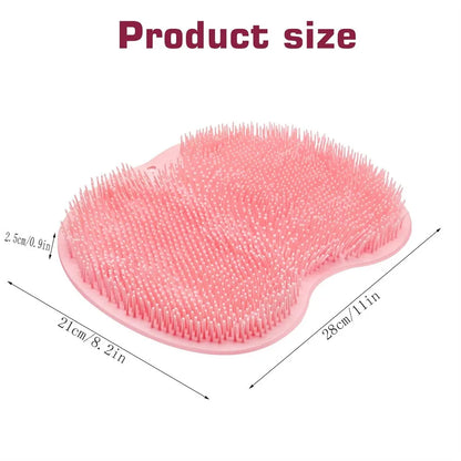 Shower Foot Scrubber Mat Wall Mounted Back Scrubber Pad