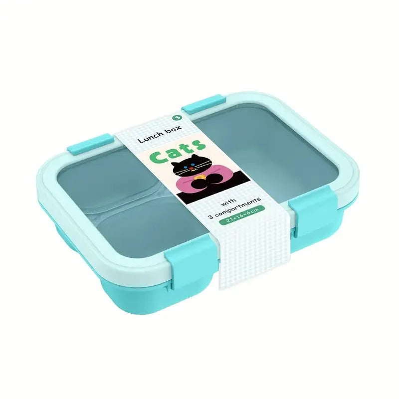 Leakproof Silicone Bento Lunch Box Stackable Food Storage Container