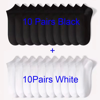 Unisex Comfort Fit Ankle Socks Breathable Low Cut 5 Pack