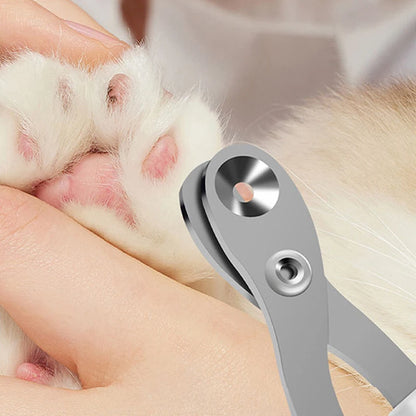 Circular Hole Cat Nail Scissors Pet Dog Nail Clippers