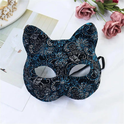 Sexy Lace Cat Masquerade Mask Women Halloween Party Prop