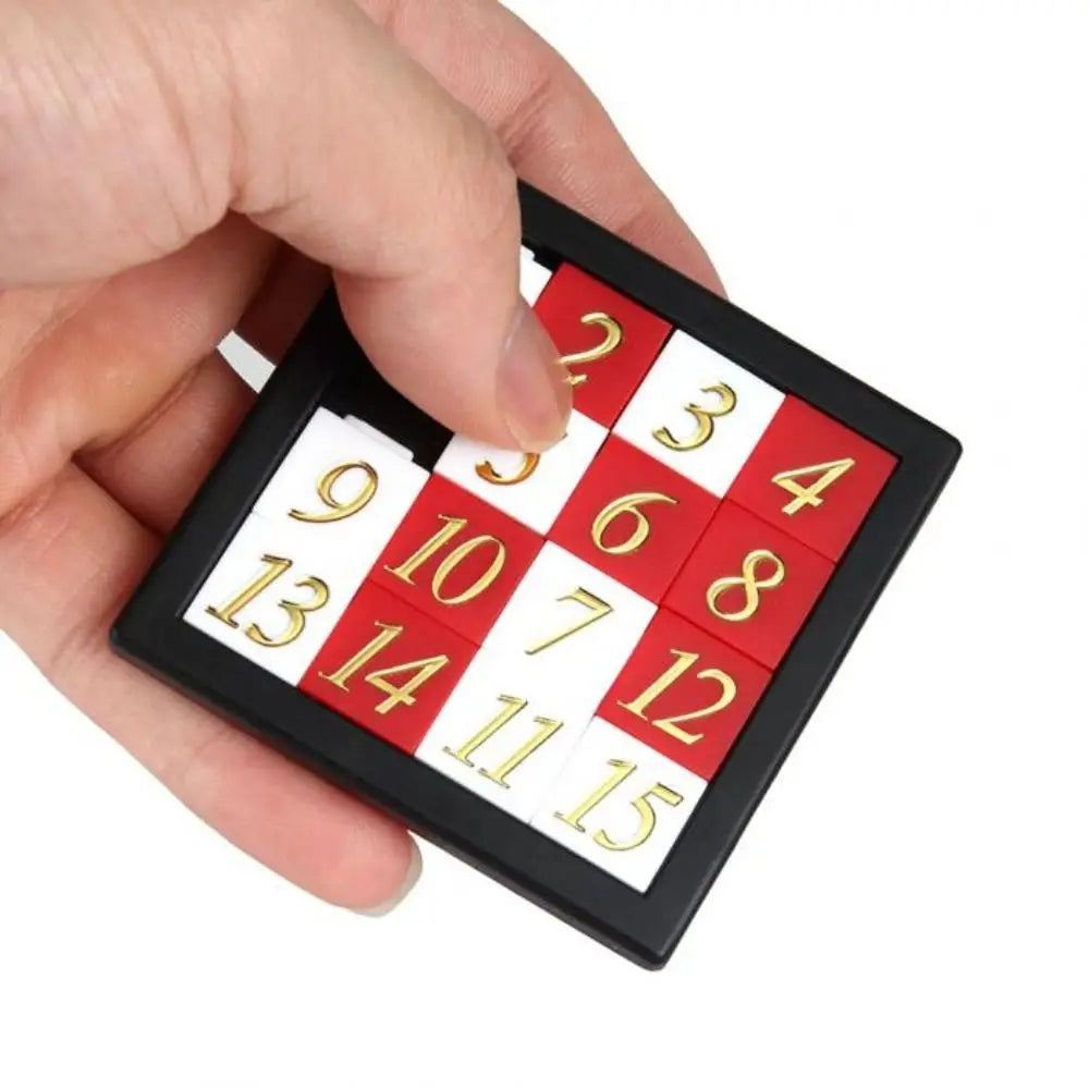 15-Tile Sliding Number Puzzle for Kids and Adults