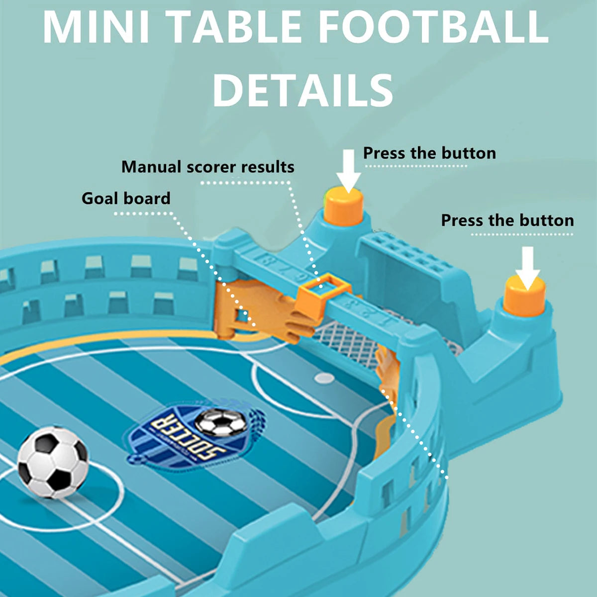 Mini Tabletop Football Game Interactive Desktop Soccer