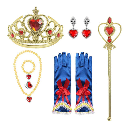 Snow White Princess Dress Up Halloween Cape Costume