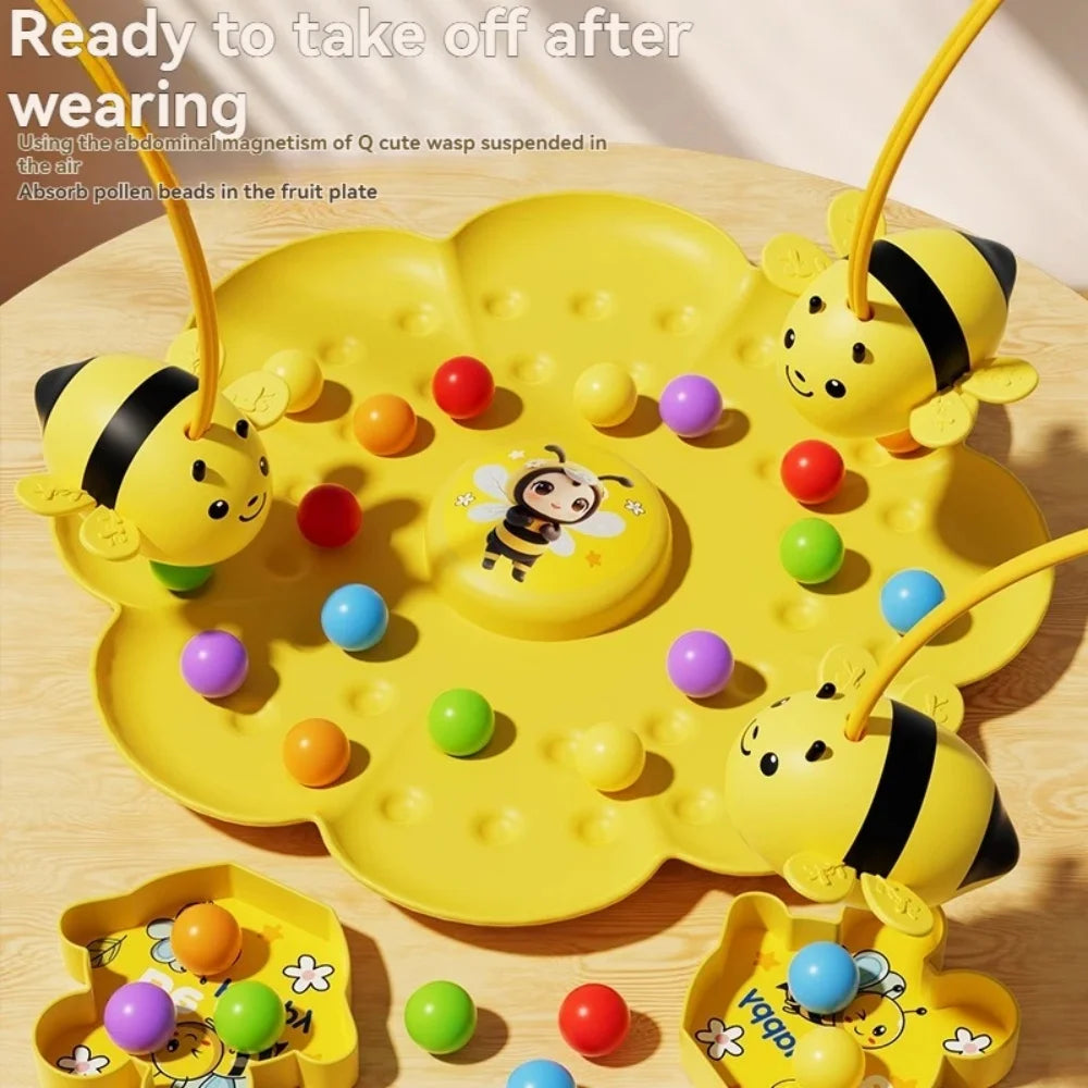Bee Board Game Fishing Toy Interactive Educational Set