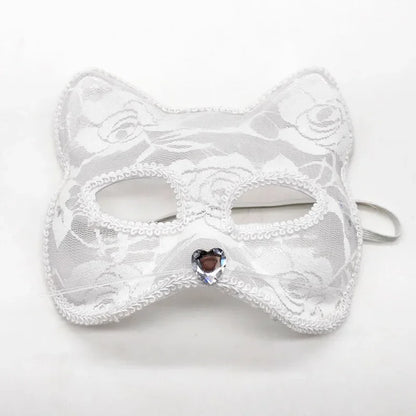 Sexy Lace Cat Masquerade Mask Women Halloween Party Prop