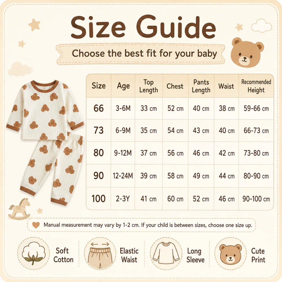 Child Pajam Baby Clothes Loungewear Long Sleeve Set