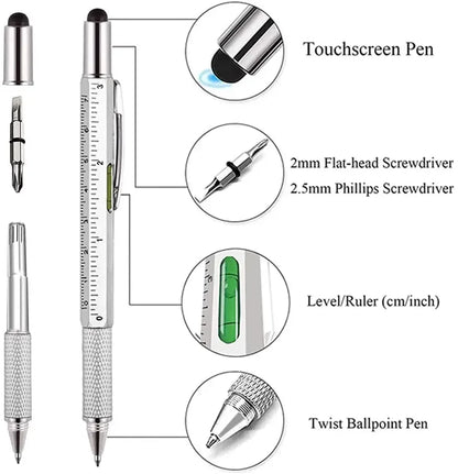 7 in 1 Multifunctional Stylus Pen Ballpoint Screwdriver Ruler Tool