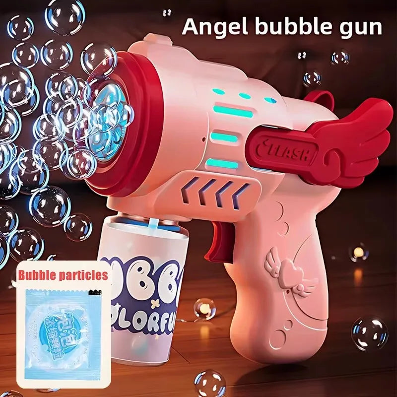 Automatic Rocket Bubble Gun Electric Bubble Blower