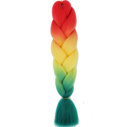 24 Inch Jumbo Braiding Hair Synthetic Afro Ombre Extensions