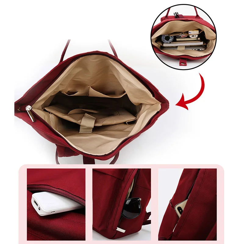 Schoolbag Female College Student Large Capacity Backpack 2026 New Niche Notebook 14Inch Computer Bag Girls Backpack