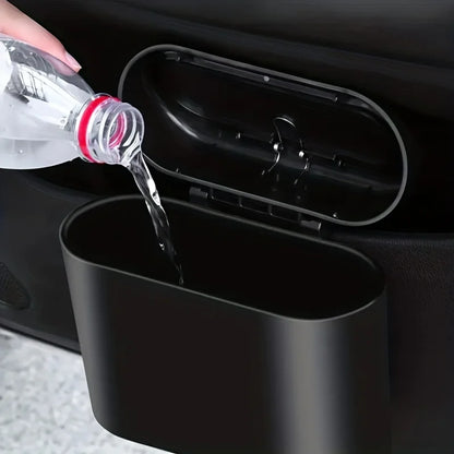 Mini Car Trash Can Pressing Type Vehicle Garbage Bin