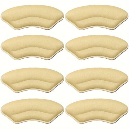 8-Pack Heel Pads for Too Big Shoes Self-Adhesive Heel Protectors Heel Inserts Improve Shoe Fit And Comfort Prevent Heel Slippage