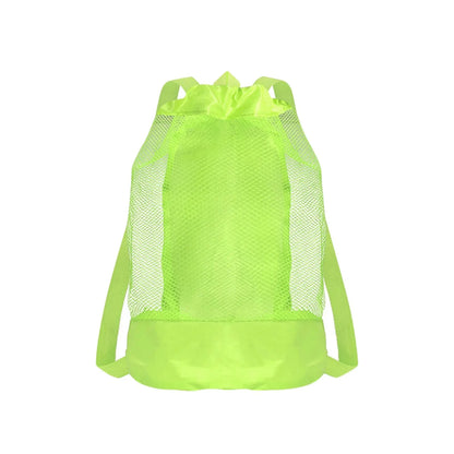 Extra-Large Sand-Resistant Drawstring Beach Backpack - Kids Pool Toys Storage Bag for Shell Collecting, Travel & Fitness