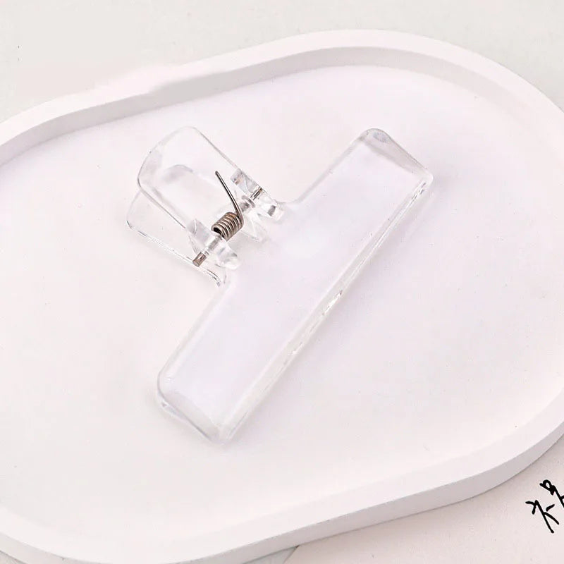 1Pc Creative Transparent Jelly Clip Storage Supplies Stationery School office supplies Storage clip