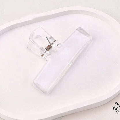 1Pc Creative Transparent Jelly Clip Storage Supplies Stationery School office supplies Storage clip