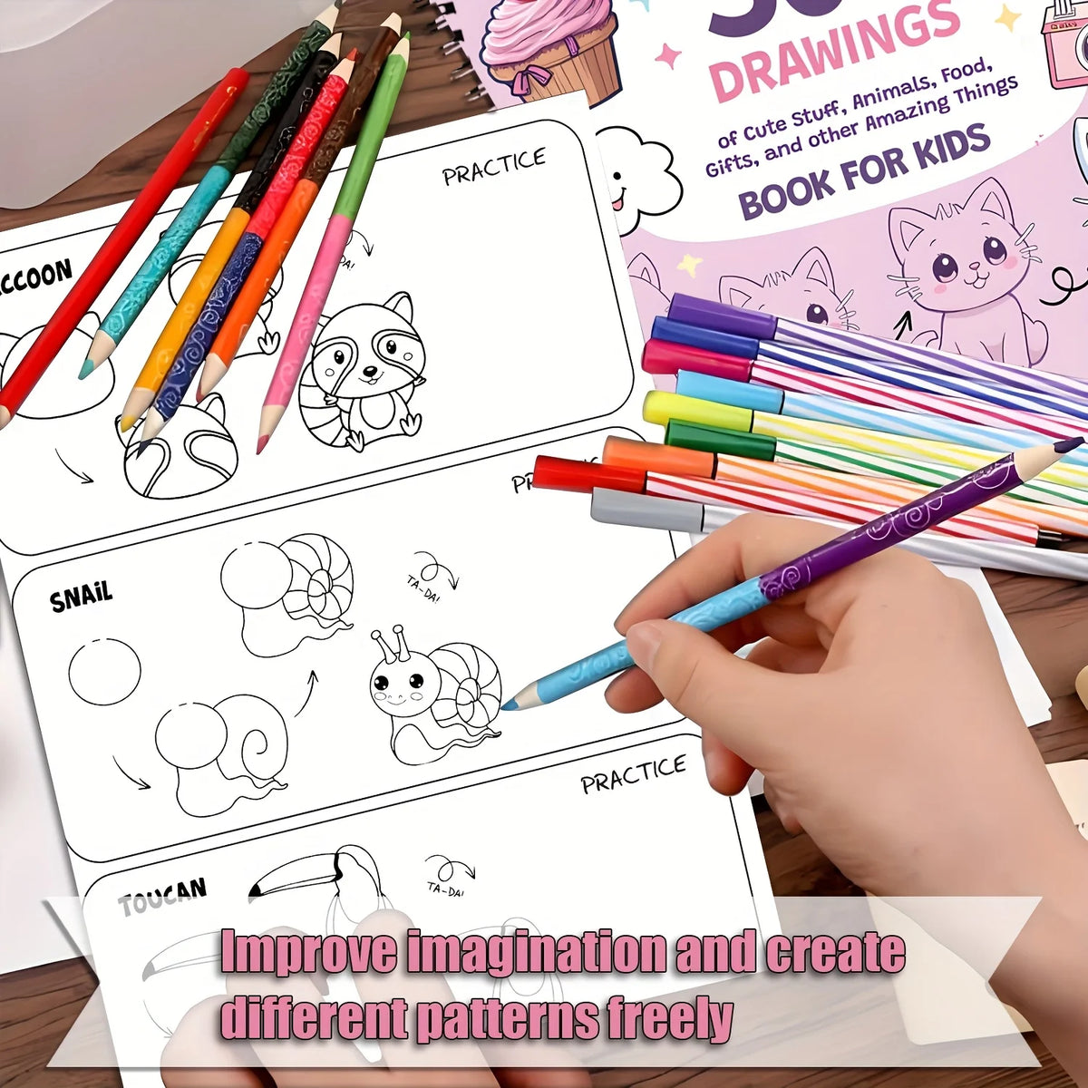 How to Draw Anything Step by Step Cute Animal Drawing Book