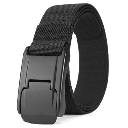 New Stretch Belt For Men and Women Quick Release Buckle Strong Real Nylon Unisex Elastic Belt Overalls Work Belt