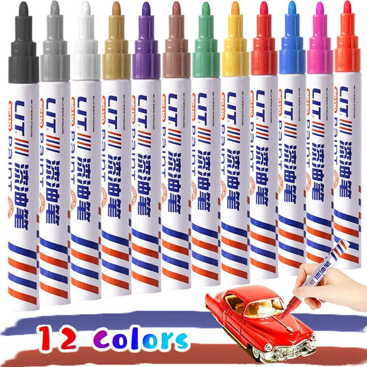 Waterproof Permanent Paint Marker Set 3mm Oil Based Pens