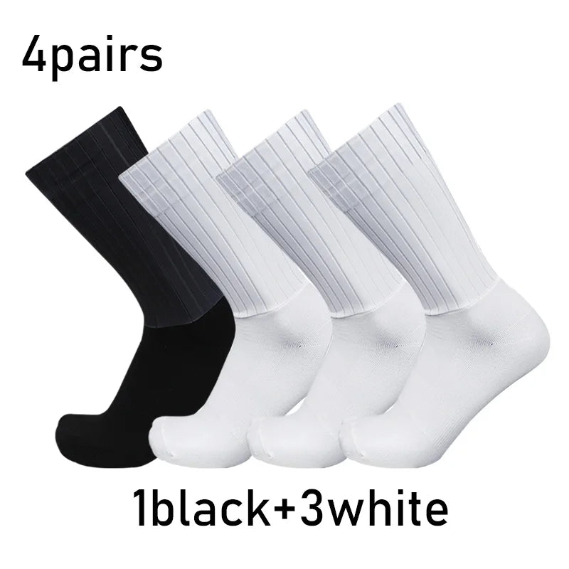 Cycling Silicone Sports Non-Slip Socks Aero Racing