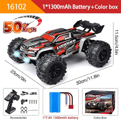 1:16 RC High Speed Off-Road Car 4WD Monster Truck Toy
