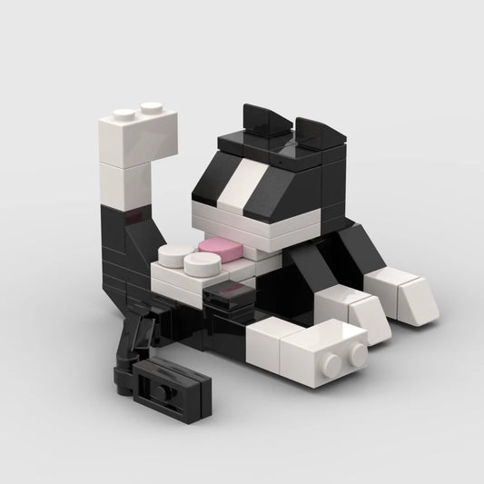 Animal Series MOC Building Blocks DIY Cat Figures Set