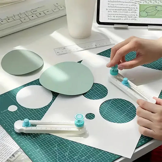 360° Adjustable Circle Cutter & Replacement Blade - Precision Scrapbooking Tool for Perfect Circular Paper Cuts
