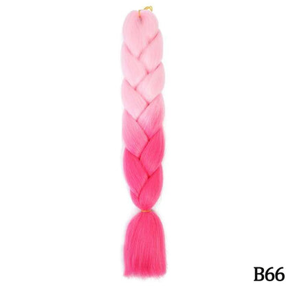 24 Inch Jumbo Braiding Hair Synthetic Afro Ombre Extensions