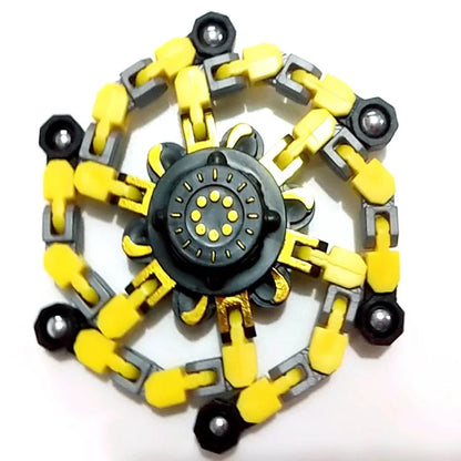 Deformable Fidget Spinner Chain Toy Robot Gyro