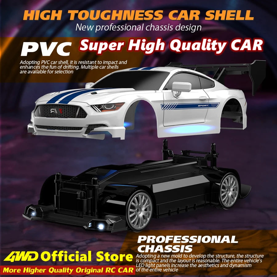 4WD RC Drift Car 1:24 Scale Remote Control Racing
