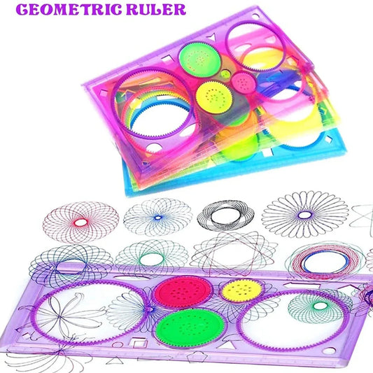 Spirograph Drawing Stencil Set Geometry Painting Ruler