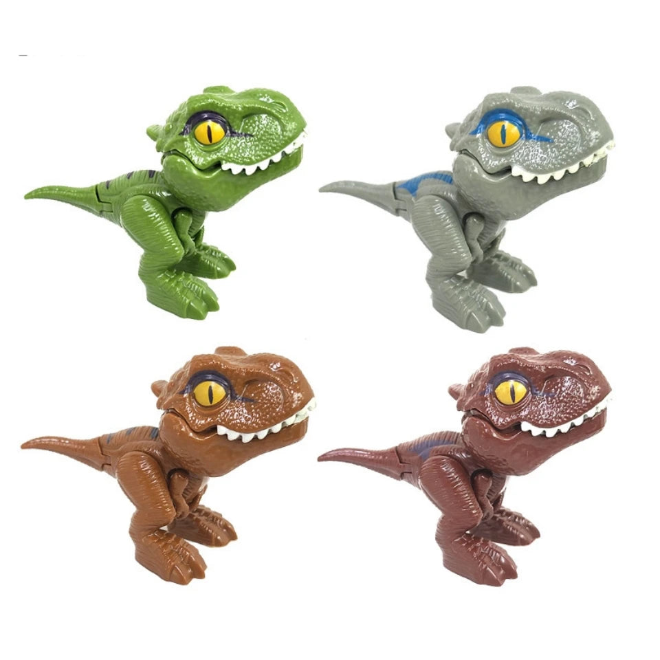 Jurassic Finger Dinosaur Triceratops Tyrannosaurus Model
