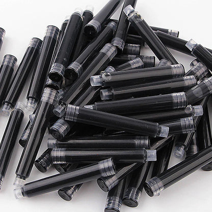 12-60PCS/Set Colourful Ink Sac Fountain Pen Ink Cartridges Refills Ink 3.4mm Refillable Refills Drawing School Office Supplies