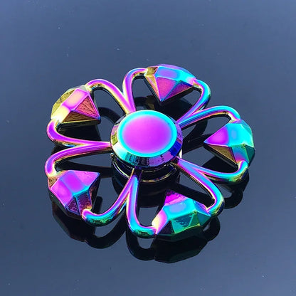 Rainbow Metal Fidget Spinner Colorful High Speed Toy