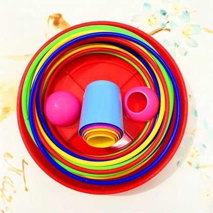 Ring Toss Stacking Cup Game Ferrule Throw Toy Set