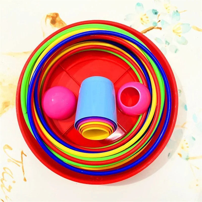 Ring Toss Stacking Cup Toy Throw Circle Game Set
