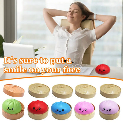 Steamed Bun Squishy Toy Squeezable Sensory Fidget