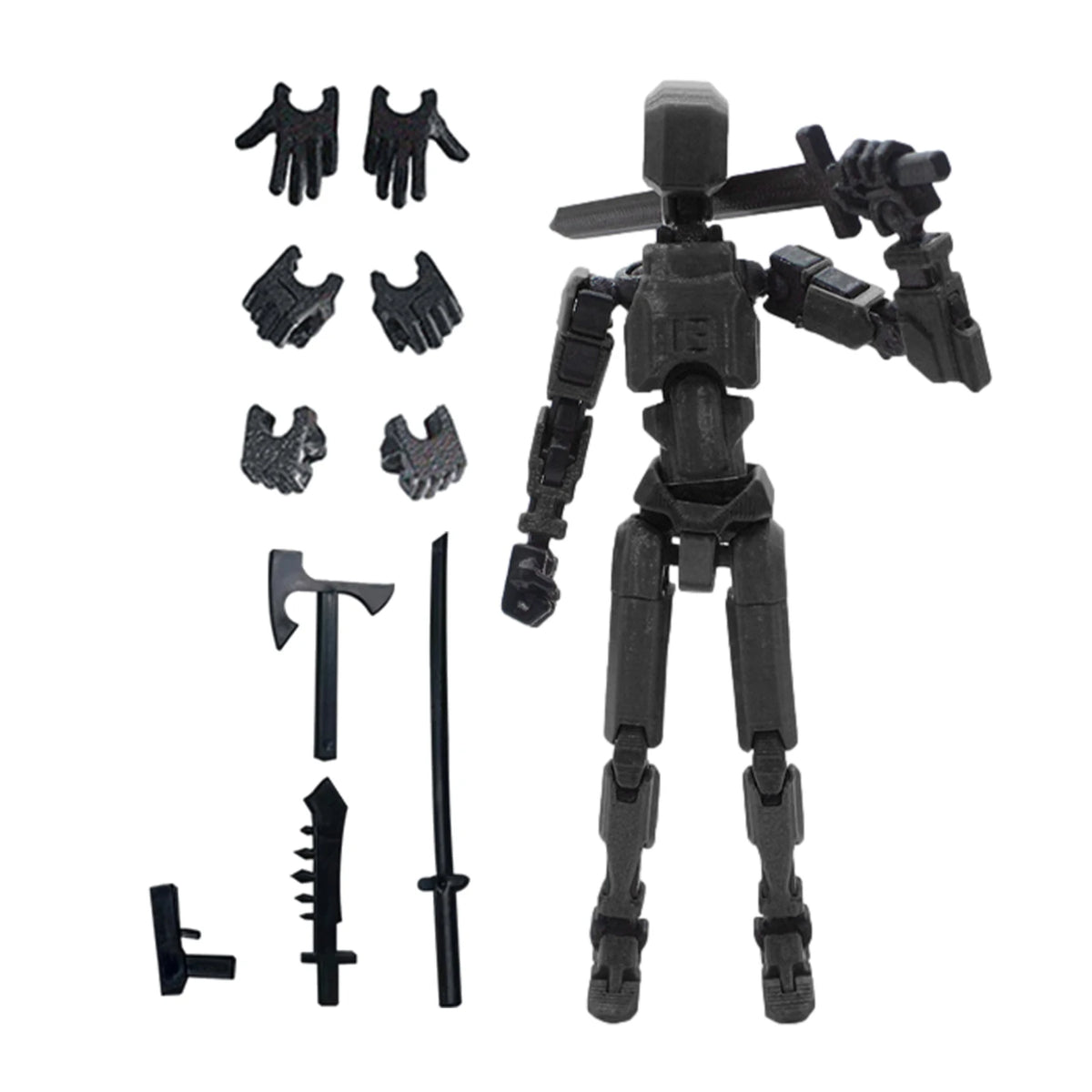 Action Doll Titan Multi Joint Mobile Transformation Robot Handheld T13 Action Doll Character and Dog Shaped Toy Children's Gift
