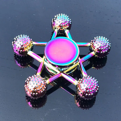Rainbow Metal Fidget Spinner Colorful High Speed Toy