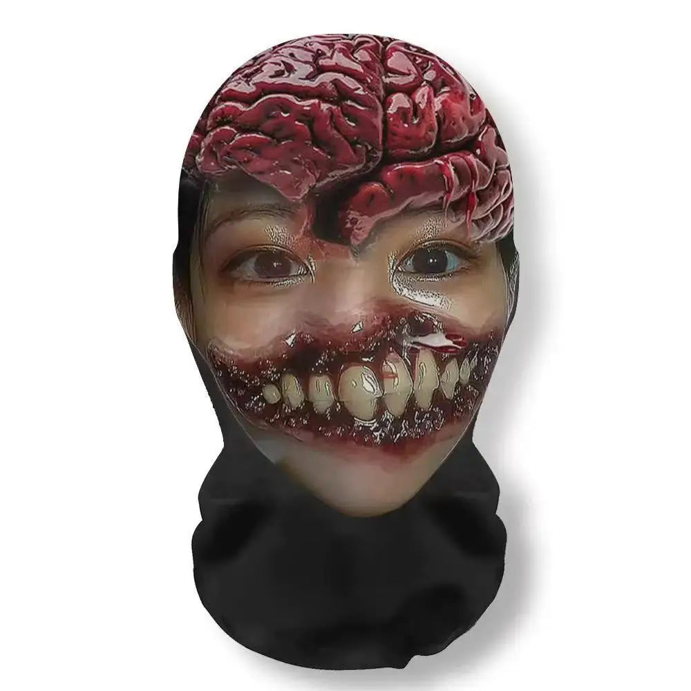 Creative headpiece Halloween carnival funny headgear cosplay costume comical wig mask prank props party decoration