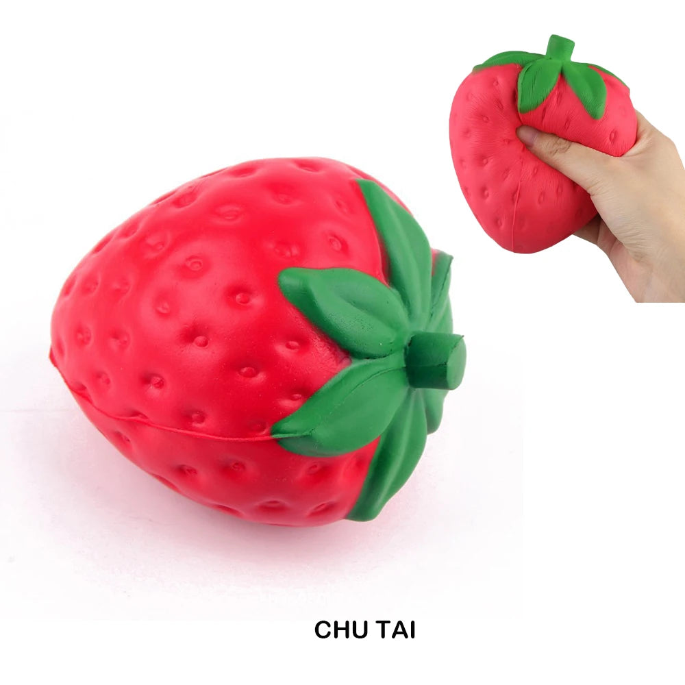 Jumbo Strawberry Squishy Toy Cream Scented Stress Relief