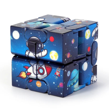 Colorful Infinity Cube Fidget Toy Starry Sky Stress Reliever