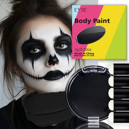 12 Color Cream Body Paint UV Reactive Face Paint Palette Color Changing Makeup Kit DIY Body Art Festival Party Makeup Set Ideas