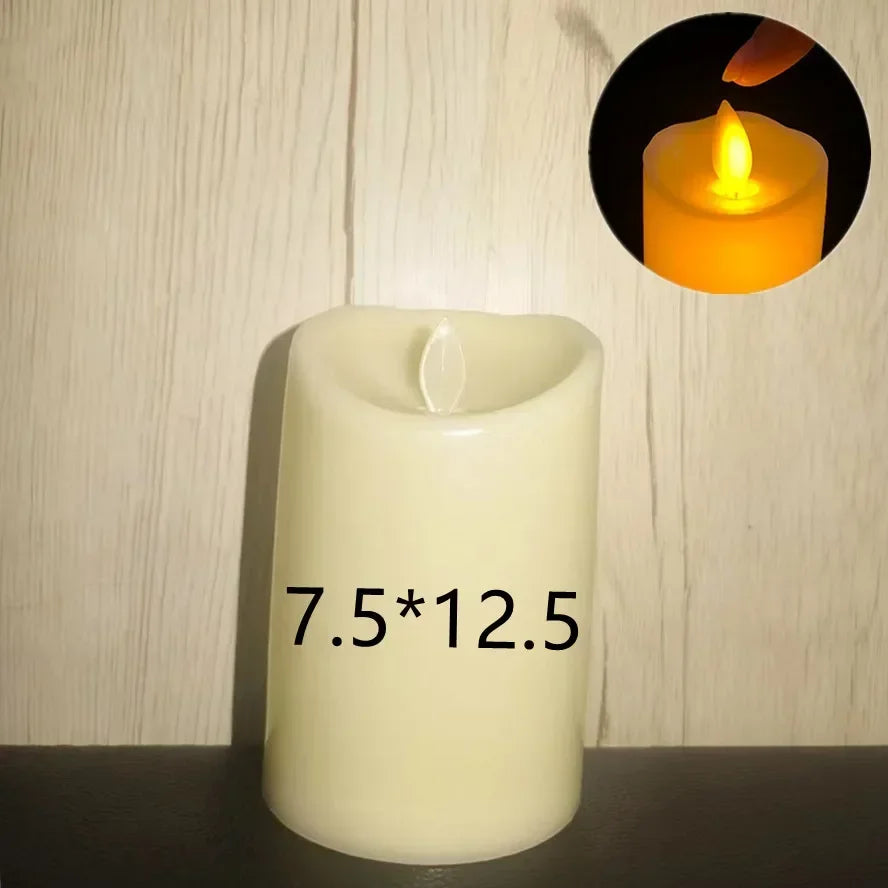 1~10PCS Swing LED Candles Flameless Flickering Light Flameless Candle for Christmas Wedding Decor Birthday Party Supplie  ﻿