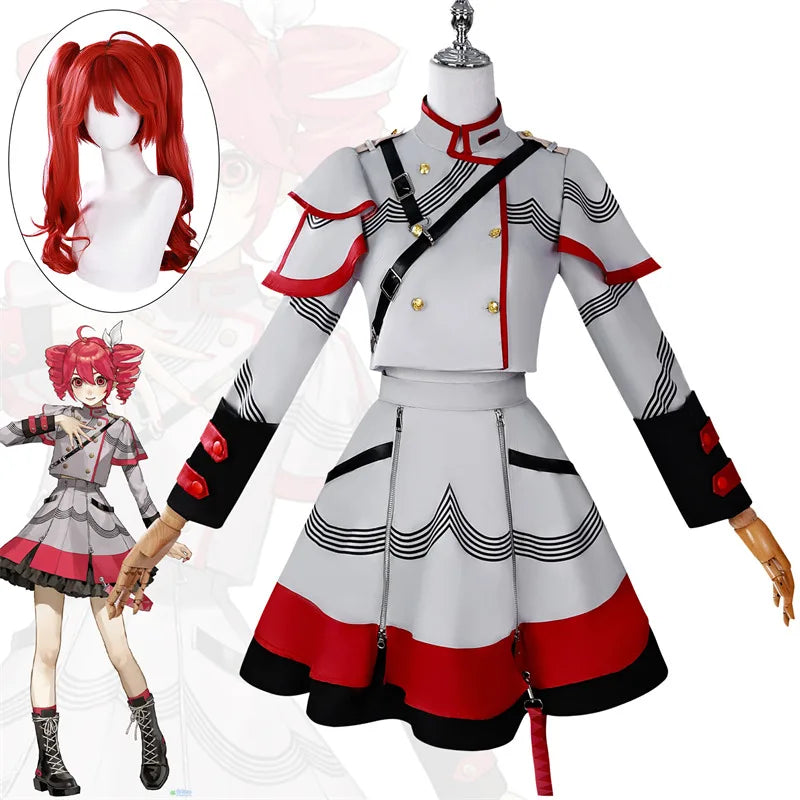 Kasane Teto Cosplay Costume Adult Carnival Uniform Halloween Party Costumes Masquerade Anime Women Game