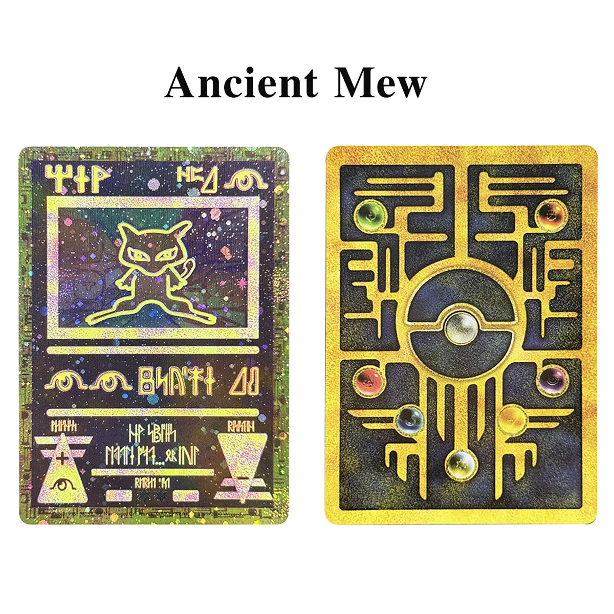 PTCG MEW Classic Egypt Card Single Foil Game Trading Collection Proxy Toys Gifts