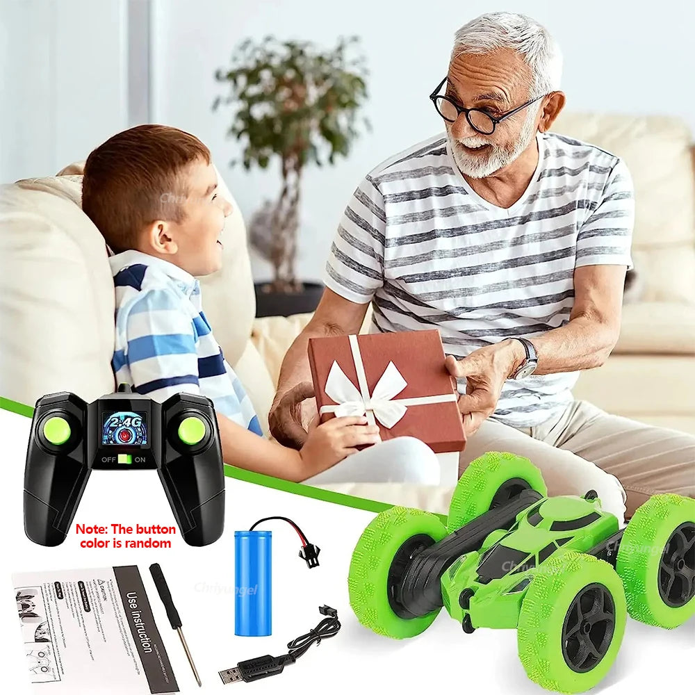 Double Sided RC Stunt Car 360 Degree Rotation Toy
