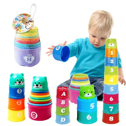 Montessori Stacking Cups for Babies and Toddlers Sensory Play