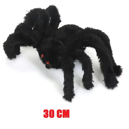 Halloween Giant Plush Spider Black Outdoor Decor Prop